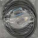 25 FT Stainless Steel Braided Ice Maker Hose with 1/4" Comp by 1/4" Comp Connection