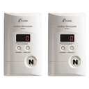 Kidde Carbon Monoxide Detector, Plug-In Wall with 9-Volt Battery Backup, Digital LED Display - 2 Pack, MFG Date:  10/29/2025