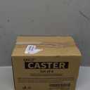QNCZ 4" Caster Wheels, Outstanding Casters Set of 4 Heavy Duty, Silent Industrial Casters, Locking Casters Wheels for Furniture, Castor Wheels for Cart, Workbench.