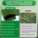 XLX TURF Fake Grass Outdoor Runner Rug - 4FT x 10FT Artificial Grass Carpet Low Pile Turf for Balcony Dogs Kids Playground - Pets Friendly