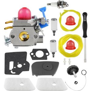 128 LD Carburetor for Husqvarna 128LD 128CD 128L 128R 128RJ Weed Eater Trimmer Parts 545081848 Carburetor Replace for Zama C1Q-W40A 545081850 With 128LD Air Filter Cover Tune up Kit