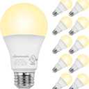 DEWENWILS 10-Pack Dimmable LED A19 Light Bulb, Soft White Light with Warm Glow, 800 Lumen, 2700K, 10W (60 Watt Equivalent), E26 Medium Screw Base, UL Listed