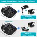 YOREPEK Padded Stroller Travel Bag for Airplane, Fits for Doona Car Seat Stroller with Latch Base, Infant Car Seat Travel Bag Backpack with Lockable Zipper, Foldable Car Seat Cover for Baby Travel