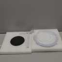 Makeup Mirror with Lights, 1x/20x 360 Rotation Vanity Mirror, Brightness Adjustable Lighted Makeup Mirror with Magnification, 5000 mAh Rechargeable Double Sided Mirror with 3 Colors, Gift for Women (Chrome)