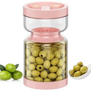 Pickle Jar with Strainer Flip, 51oz Glass Pickle Container with Strainer,Airtight Mason Pickles Jars for Olive Kimchi Capers Kosher Dill,Food Storage Containers with Lids for Pickles Lover