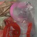 Amandir 153pcs Rose Gold Balloon Garland Arch Kit, Different Sizes 18 12 10 5 inch Pink White Gold Latex Metallic Confetti Balloons for Girls Graduation Birthday Bridal Baby Shower Party Decorations