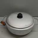 IMUSA 7.5 Quart Traditional Natural Made in Colombia Caldero with Lid for Cooking and Serving,Silver