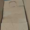 RACETOP Brown Paper Bags with Handles Bulk 100Pcs 8x4.5x10.8 Inch Gift Bags Bulk, Brown Kraft Paper Bags for Retail, Party, Shopping, Favor