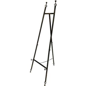 Metal Easel Stand with Chain Support for Mirror,Iron Floor Easels for Display Wedding Sign,58 Inch Adjustable Arts & Crafts Easels(Bronze)