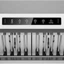 VIKIO HOME Range Hood 30 Inch Under Cabinet, Kitchen Hood with 980 CFM, 3-Speed Gesture Sensing & Touch Control Panel, Stainless Steel Vent 2 Pcs Baffle Filters with Handlebar, Ducted, LED light