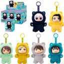puremind JJK Plush Figures 6-Pack Set, Officially Licensed Jujutsu Kaisen Blind Box Plushies, 6 Unique Vinyl Plush Mini Figures with No Duplicates, Cat-Ear Anime Plush Collectible Gift Set