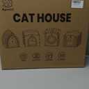 Apasiri Cat Houses for Indoor Cats: Felt Cat House Cave Cathouse, Scratch-Resistant Warm Insulated Covered, Hideaway Tent for Anxiety Relief Gift (Beige4)