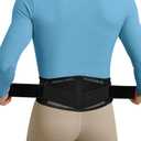 Thin & Lightweight Back Brace for Lower Back Pain Relief Slim, Breathable Back Support Brace for Sciatica, Herniated Disc Adjustable Lumbar Support Belt for Men & Women, All Day Comfort (M (Waist:32''-42''))