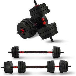 Multi-Functional Portable Changeable Dumbbell and Barbell Kettlebell Set with Adjustable Weights, Multiple Styles, 40LBS or 60LBS Sets