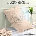 Utopia Bedding Queen Pillow Cases - 2 Pack - Envelope Closure - Soft Brushed Microfiber Fabric - Shrinkage and Fade Resistant Pillow Covers Queen Size 20 X 30 Inches (Queen, Beige)