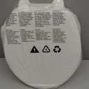 Round Bidet Toilet Seat with Quiet-Close, Non-Electric Bidet Toilet Seat with Self Cleaning Dual Nozzles, Fit Round Toilet Seat, White Bidet Seat with Brass inlet (Round)