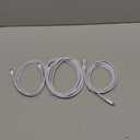 3-Pack [3.3FT+6.6FT+10FT] 60W USB C to USB C Cable, Type C to Type C Cable,Fast Charging Cable for iPhone 17 16 15 Pro Plus Pro Max Airfor Galaxy S25, for iPad Pro/Air, for MacBook and More (White)