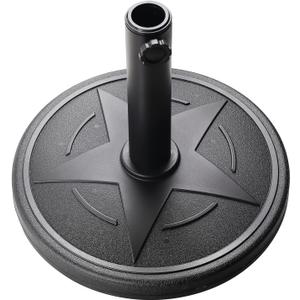 Patio Umbrella Base  Elegant Weighted Umbrella Stand Outdoor Base, 23lbs Heavy Duty Umbrella Holder for Lawn Yard Deck Poolside