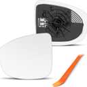 Compatible with Mazda CX5 Driver Side Mirror, 2013 2014, Mazda CX-5 - Left Side Mirrors Replacement Glass with Backing Plate, Power Heated
