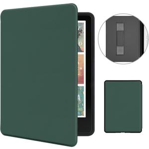MOROCK Case for All-New 7" Kindle Paperwhite and Colorsoft Paperwhite Signature Edition(12th Generation-2024 Released),Premium Lightweight PU Leather Cover with Hand Strap, Auto Wake/Sleep, Green