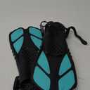 Snorkel Fins Diving Fins Adjustable Buckles Open Heel Swim Flippers Travel Size Short Swim Fins for Snorkeling Diving Swimming Adult Men Womens
