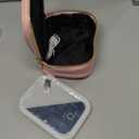 Mini Makeup Bag with Led Mirror, Small Travel Make up Bag 3 Light Modes Adjustable Brightness, for Women Organizer Cosmetic Bag, Portable Travel Train Toiletry Bag, for Pool Parties Work Touch-Ups (Pink)