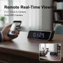 Smart Clock Camera Multi-Functional 4K UHD Cameras with Night Vision, Support Local Storage, App Remote View, 2600mAh Battery, WiFi&AP Model, No Audio