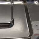 Bakers Signature Stainless Steel Cookie Sheet Pan, Stainless Steel Baking Sheet Set of 3, Mirror Finish, Non-Stick, Rust Resistant, BPA Free, Dishwasher Safe, 9/12/16 Inch