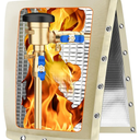 Backflow Preventer Pipe Insulation Cover (5F), 24"X30" Thicker Pressure Vacuum Breaker, Water Well Pump Sprinkler Valve for Winter Freeze Protection, Khaki