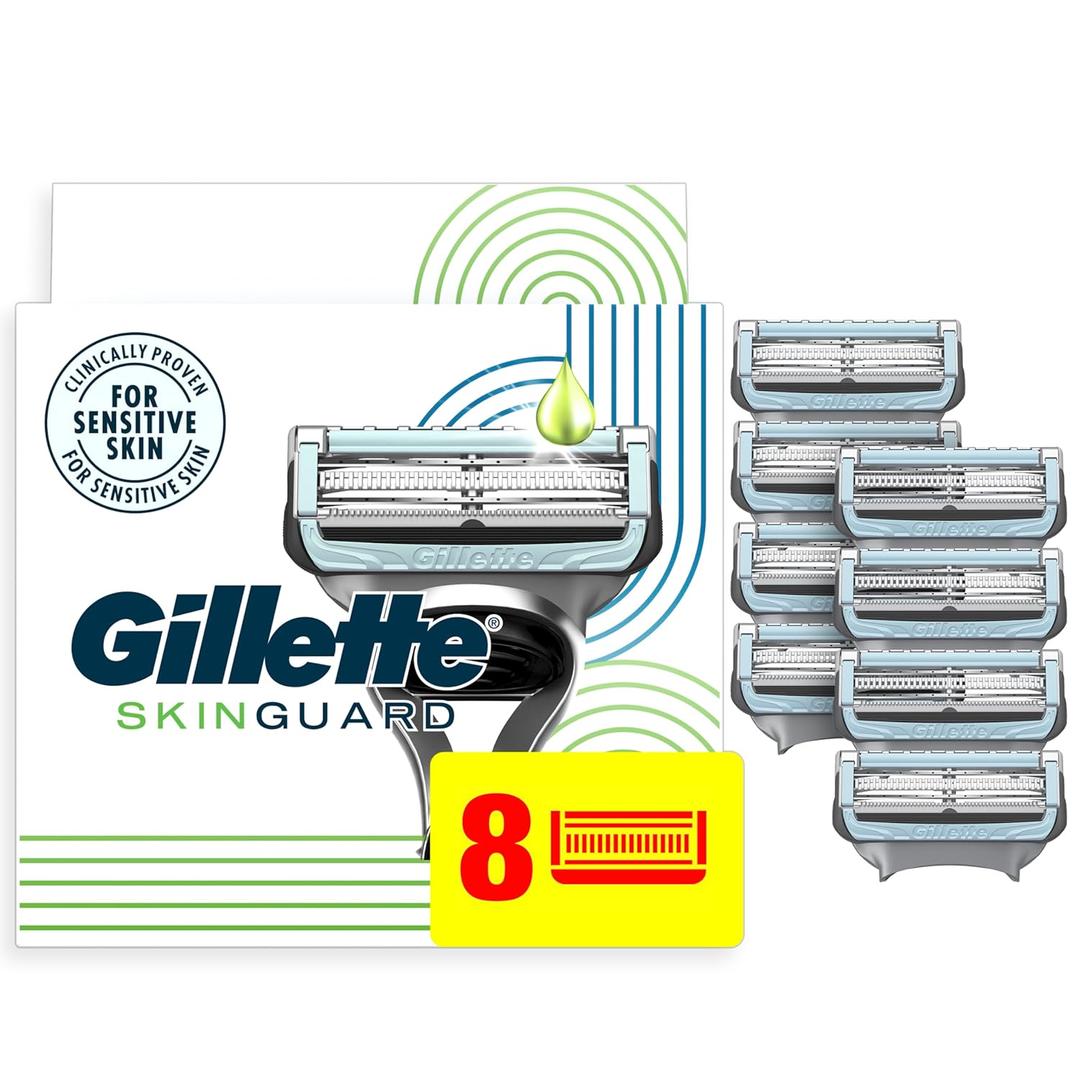 Gillette SkinGuard Men's Razor Blades, 8 Blade Refills (8 Count (Pack of 1))
