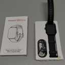 Smart Watch for Men Women, 1.85" HD Touchsreen Fitness Tracker, 120+ Sport Modes, 24/ 7 Heart Rate & Sleep Monitor, Pedometer, Calories, IP68 Waterproof, Fitness Watch for Android iPhone (Black)