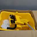 Commercial Mop Bucket with Side Press Wringer on Wheels, Including One Commercial Mop, 35 Quart, Yellow