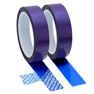 2 Rolls Tamper Evident Tape, 1" x 55 Yard Blue Security Packing Tape, High-Visibility Tamper Proof Seal for Shipping and Anti-Theft Protection - Leaves Void Message