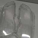 X AUTOHAUX 1 Pair Left Right Car Front Headlight Headlamp Lens Cover PC Shell for BMW 4 Door 63126924045 63126924046