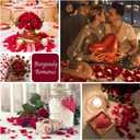 Eslibin 1000+PCS Real Red Rose Petals, 8.5oz Dried Flower Confetti Petals for Wedding Flower Girl to Throw at Wedding Party, Romantic Night Bridal Shower Valentine's Day Decor