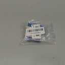 BENECREAT 8Pcs 925 Sterling Silver Beads with Rubber, Rondelle Slider Stopper Beads Silver Crimp Beads for DIY Bracelet Necklace Jewelry Making Accessorie