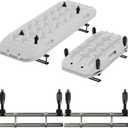 ALL-TOP Recovery Board Mount Kit, Universal Bracket for Traction Tracks, Adjustable DIY Lockable Pin Set for Roof Rack, Crossbar & Cargo Basket