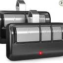 Universal Garage Door Opener Remote with Visor Clip, for LiftMaster/Chamberlain/Craftsman Door Opener, Suitable for 5 Color Learn Buttons, 2 Pack