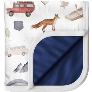 Pobi Baby Premium Baby Blanket, Soft Stretchy Quilt for Babies, Toddlers, Kids (Explore)