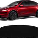 KUST Black Dash Cover Compatible with Tesla Model Y Juniper 2025 2026 Polyester Dashboard Cover Dash Carpet Non-Slip Interior Accessories for Model Y Juniper Custom Fit Dash Mat No Glare