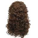 Wjnvfioo Auburn Full Curl Synthetic Wig Women's Full Wigs 30 Light Auburn long cury