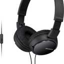 Sony ZX Series Wired On-Ear Headphones with Mic, Black MDR-ZX110AP