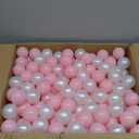 Ball Pit Balls Pack of 100 200 500 - Star and Round Set BPA Free Phthalate Free Non-Toxic Crush Proof Play Balls Soft Plastic Balls for Toddlers Baby Kids Birthday Pool Tent Party (Pearl White+Pink)