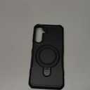 for Samsung Galaxy A16 5G Phone Case 2024 with Screen Protector, 360 Rotating Stand Heavy Protection Cover for Galaxy A 16 Phone, Black