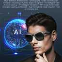 AI Smart Glasses, 800W Camera & 1080P Video, Smart Glasses with Camera and Bluetooth, AI Glasses for Calls & Musi,UV Protection,Anti-Blue Light Glasses Everyday Wear (Colour Change)