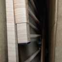 BABELIO 29-48" Metal Baby Gate with Brown Wood Pattern, Auto Close Dog Gate PressGuard P7 for The House, Stairs and Doorways, Pressure Mounted Pet Gate with Door, Safety Gate for Child and Pets (30"Tall 29"-48" Wide)