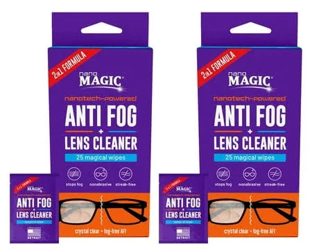 Nano Magic Anti Fog And Lens Wipes 2 pcs