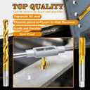5/16"-36 UNS Tap and 9/32" Drill Bit Kit, M2 HSS Drill and Tap Set, Combination of Drill and Tap Kit for Metal