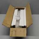 RICHER HOUSE 5 Set White Floating Shelves, Wall Mounted Shelves for Wall Decor, Modern Picture Ledge Shelf with Lip for Storage Nursery, Bedroom, Living Room, Bathroom - White