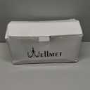 Wellmet Cream White Set of 2 Drum Lampshades, Easy Assembly Required 16" Top x 16" Bottom x 12" High Replacement Lamp Shades, Fabric Lampshades for Table Lamps Floor Lamps, Metal Spider Fitter